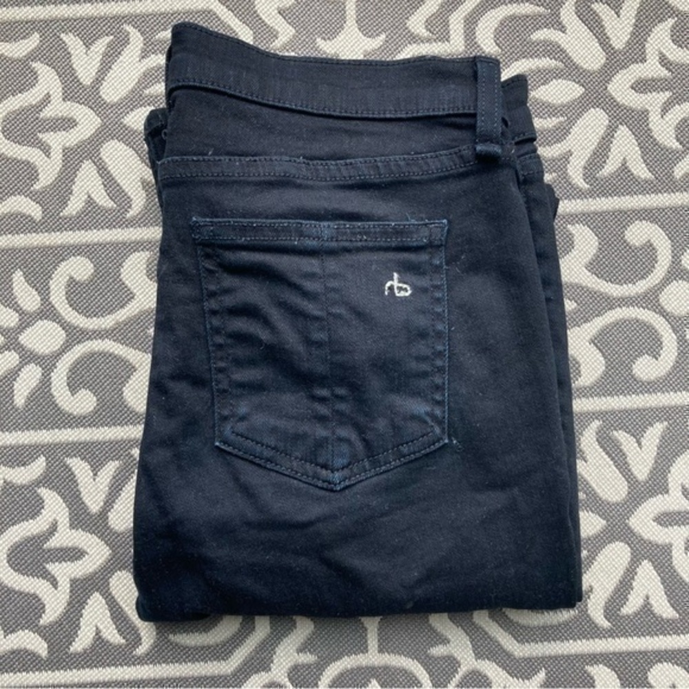 πRag & Bone high rise skinny black jeans π 27 - Picture 2 of 6